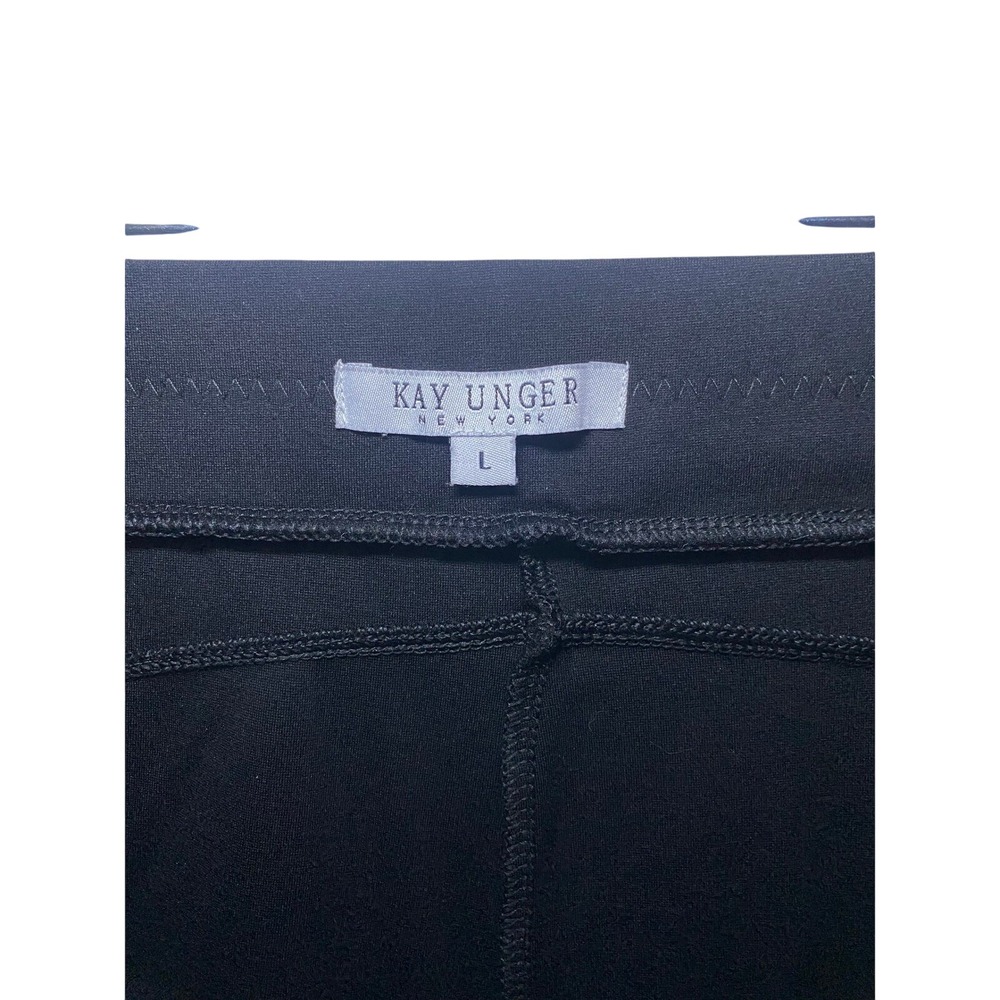 NWOT. Minimalist Kay Unger New York Black Womens Large Stretch Casual Leggings - Picture 3 of 8